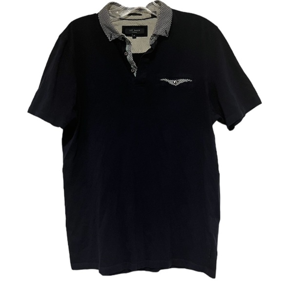 Ted Baker London Movey Men’s Polo Short Navy Size 4 40 Inches F1 - Picture 1 of 6